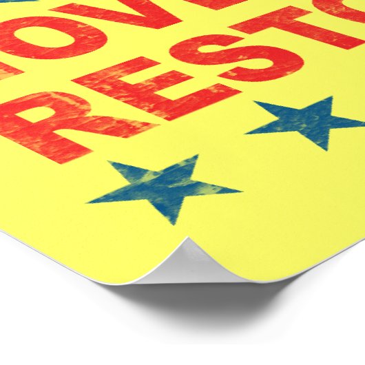 Amerikaanse intage poster herstellen (Hoek)