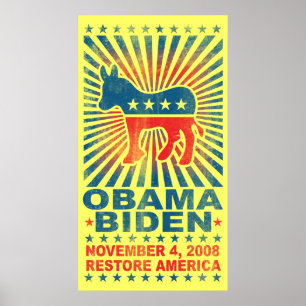 Amerikaanse intage poster herstellen