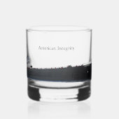 Amerikaanse integriteit whisky glas (Links)