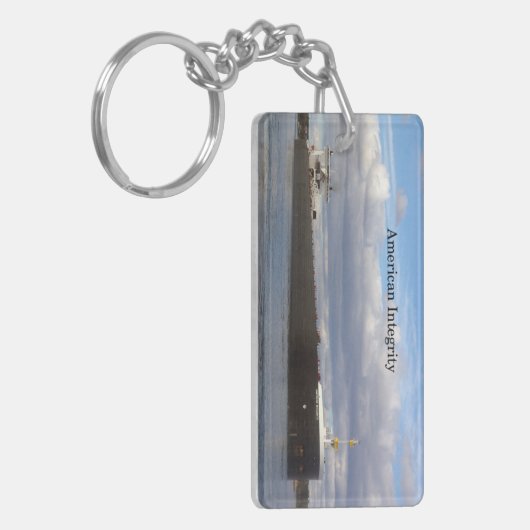 Amerikaanse integriteitscrisis acrylsleutelketen sleutelhanger (Voorkant Links)