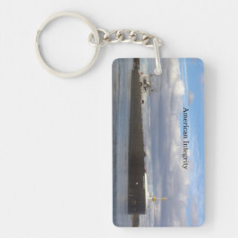 Amerikaanse integriteitscrisis acrylsleutelketen sleutelhanger