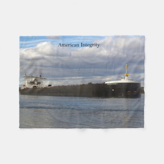 Amerikaanse integriteitsdeken fleece deken (Voorkant (Horizontaal))