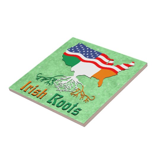 Amerikaanse Irish Roots Ceramic Tegel Tegeltje (Zijkant)