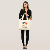 Amerikaanse Irish Roots Grote Tote Bag (Voorkant (model))