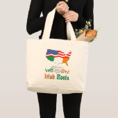 Amerikaanse Irish Roots Grote Tote Bag (Voorkant (product))