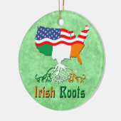 Amerikaanse Irish Roots Keramisch Ornament (Links)
