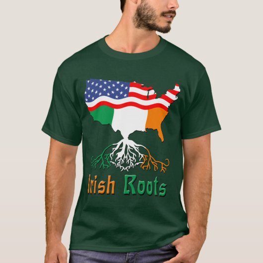 Amerikaanse Irish Roots T-Shirt (Voorkant)