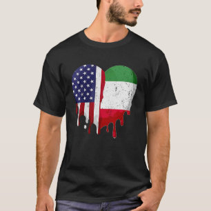 Amerikaanse Italiaanse erfgoedmaand Italië Vlag ha T-shirt