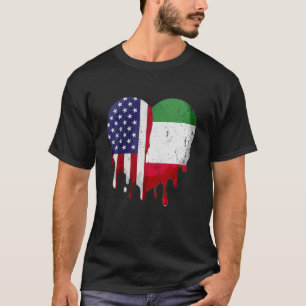 Amerikaanse Italiaanse erfgoedmaand Italië Vlag ha T-shirt
