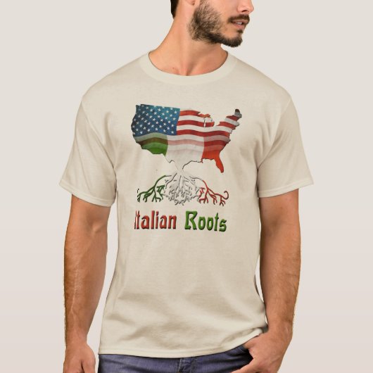 Amerikaanse Italiaanse Mannen T-Shirts (Voorkant)