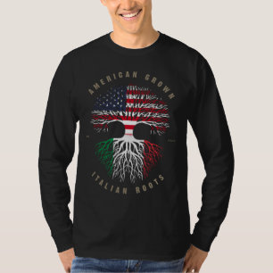 Amerikaanse Italiaanse rots Italiaanse vlag T-shirt