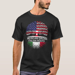 Amerikaanse Italiaanse rots Italiaanse vlag T-shirt