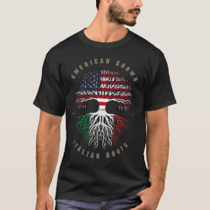 Amerikaanse Italiaanse rots Italiaanse vlag T-shirt