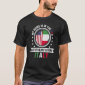Amerikaanse Italiaanse vlag: Amerikaanse Pa T-shirt (Voorkant)