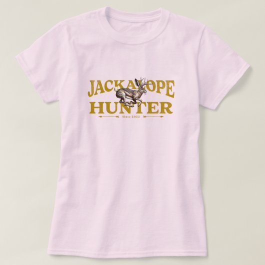 Amerikaanse Jackalope Jager Grafisch T-shirt (Design voorkant)