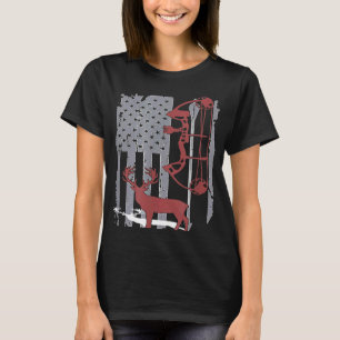 Amerikaanse jager herten jacht boogschieten boogsc t-shirt