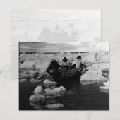  Amerikaanse jagers op Alaska Eskimo Briefkaart (Voorkant / Achterkant)