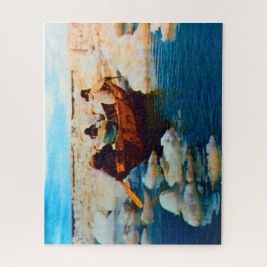  Amerikaanse jagers op Alaska Eskimo Legpuzzel (Verticaal)