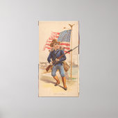 Amerikaanse jongen canvas afdruk (Voorkant)