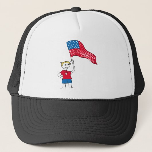 Amerikaanse jongen trucker pet (Voorkant)