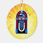 Amerikaanse Jukebox Keramisch Ornament (Links)