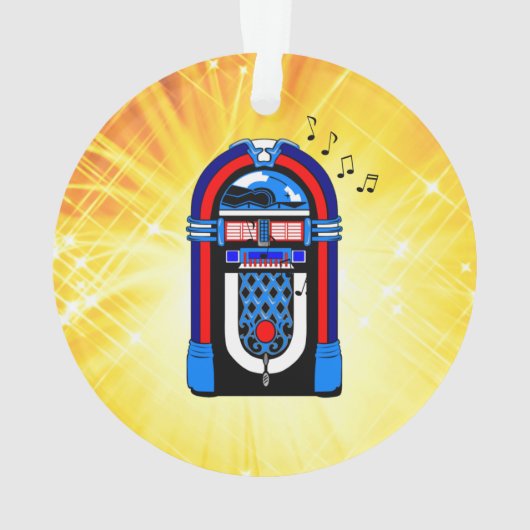 Amerikaanse Jukebox Ornament (achterkant)