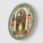  Amerikaanse Jukebox Wall Clock Grote Klok (Hoek)