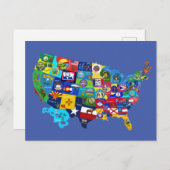 Amerikaanse kaart (Voorkant / Achterkant)