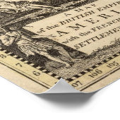  Amerikaanse kaart (1733) Poster (Hoek)