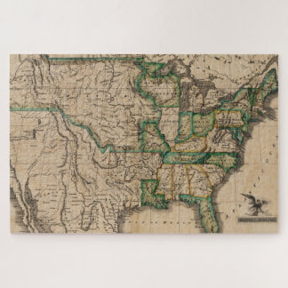 Amerikaanse kaart (1823) Legpuzzel