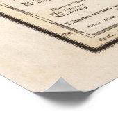  Amerikaanse kaart (1845) Poster (Hoek)