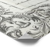  Amerikaanse kaart (1853) Poster (Hoek)