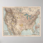  Amerikaanse kaart (1898) Poster (Voorkant)