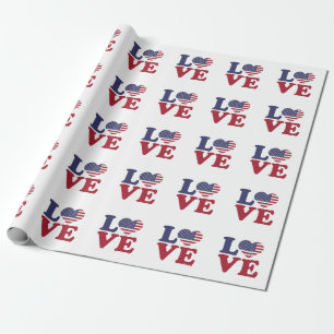 Amerikaanse Kaart Cadeaupapier