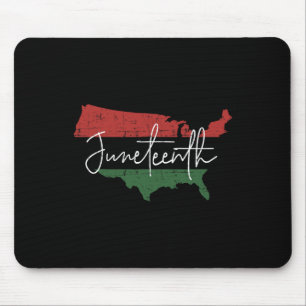 Amerikaanse kaart met pan-Afrikaanse vlag voor jun Muismat