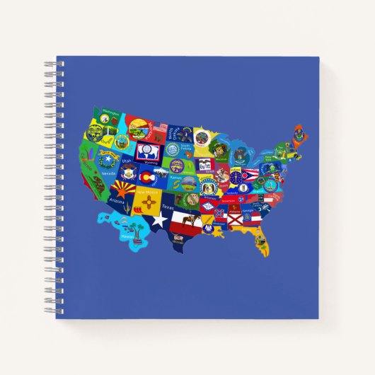 Amerikaanse kaart notitieboek (Voorkant)