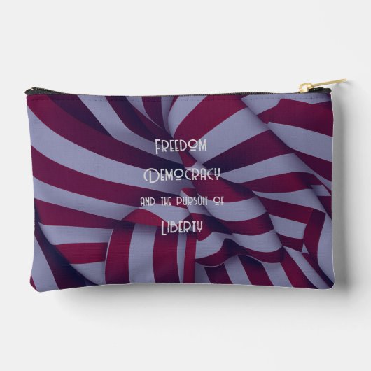 Amerikaanse kaart op Red White Stripes Etui (Achterkant)