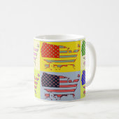 Amerikaanse kaart - Pop Koffiemok (Voorkant rechts)