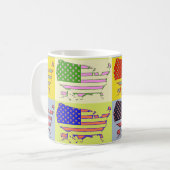 Amerikaanse kaart - Pop Koffiemok (Voorkant links)