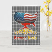 Amerikaanse Kaart Roots Greetings (Gele Bloem)