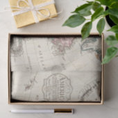 -Amerikaanse kaart Tissuepapier (Geschenk)