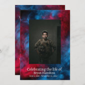 Amerikaanse Kaart van de Rode Blauwe Militaire Vet (Voorkant / Achterkant)