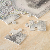 Amerikaanse kaart van Tallis en Rapkin Legpuzzel (Zijkant)