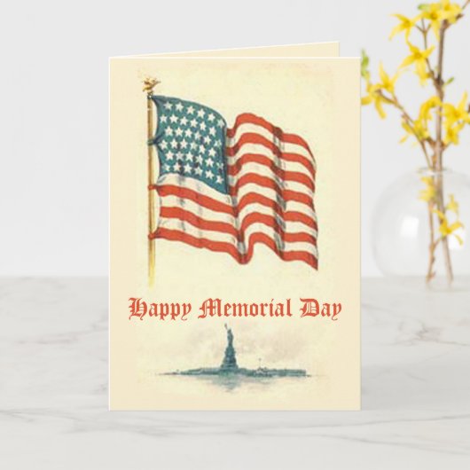 -Amerikaanse Kaart voor de herdenkingsdag van de v (Gele Bloem)