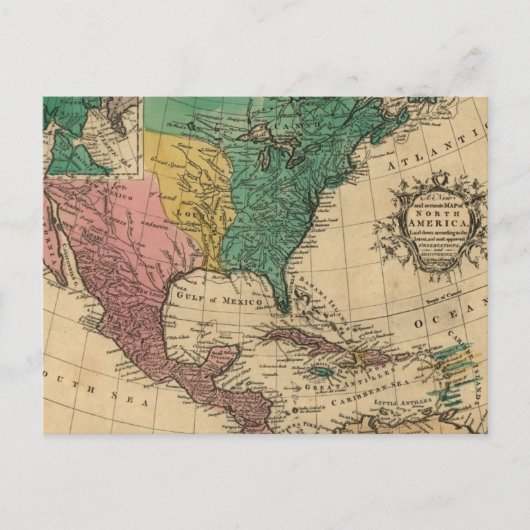 Amerikaanse kaart voor kleurrijke landen (Voorkant)