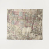  Amerikaanse kaart Wandkleed (Voorkant (horizontaal))