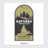 Amerikaanse kajak Gevist Sticker (Vel)