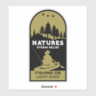 Amerikaanse kajak Gevist Sticker