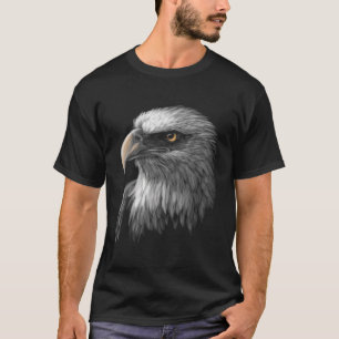 Amerikaanse kale adelaar gezicht t-shirt