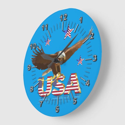 Amerikaanse kale adelaar grote klok (Hoek)